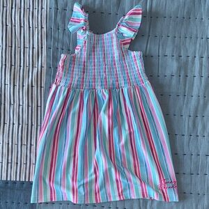 Tommy Bahama Kids Striped Dress - Pink, Blue, White